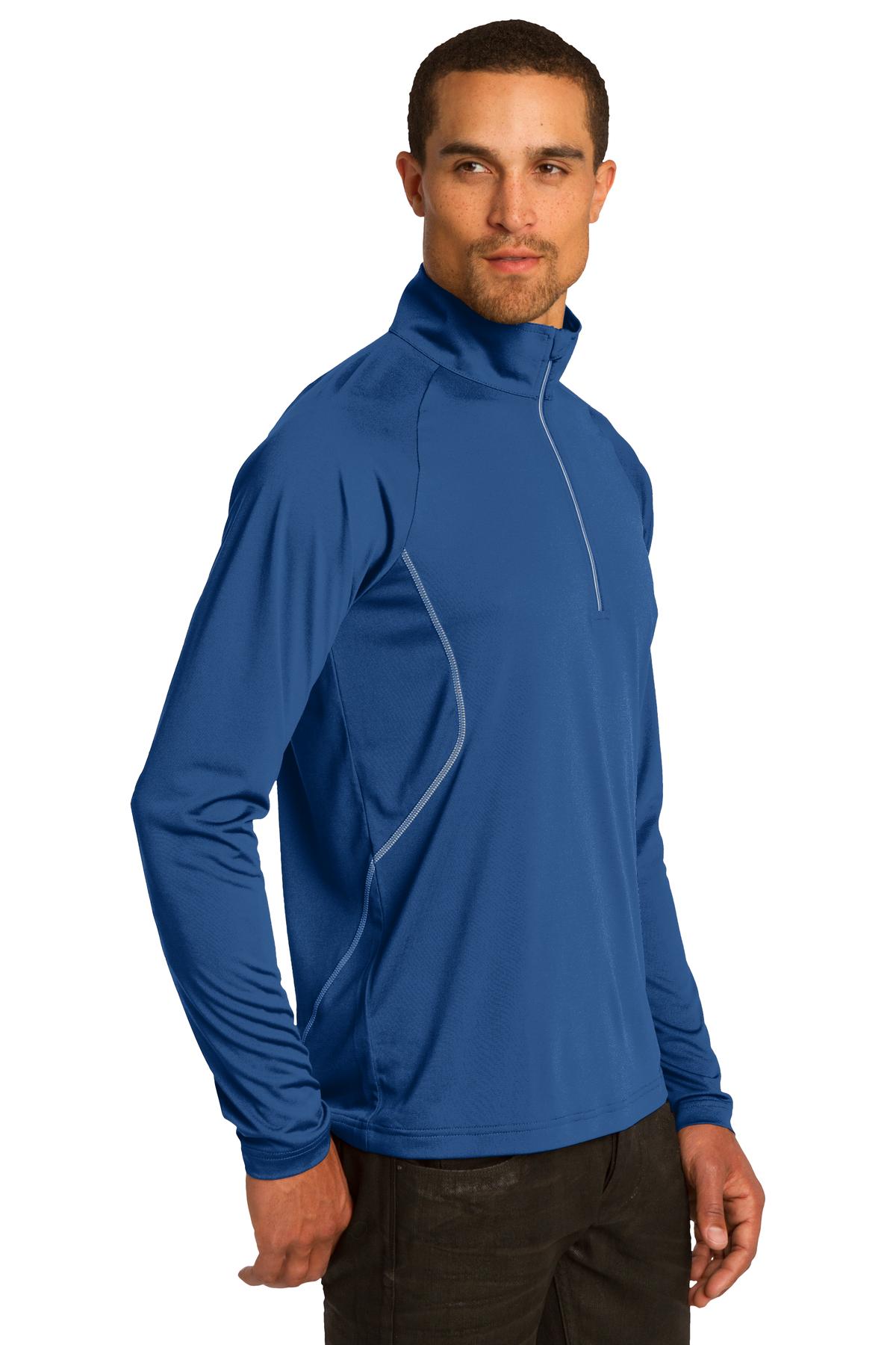 DISCONTINUED OGIO Leveler 1/4-Zip. OG121 - Blue Steel - three_q