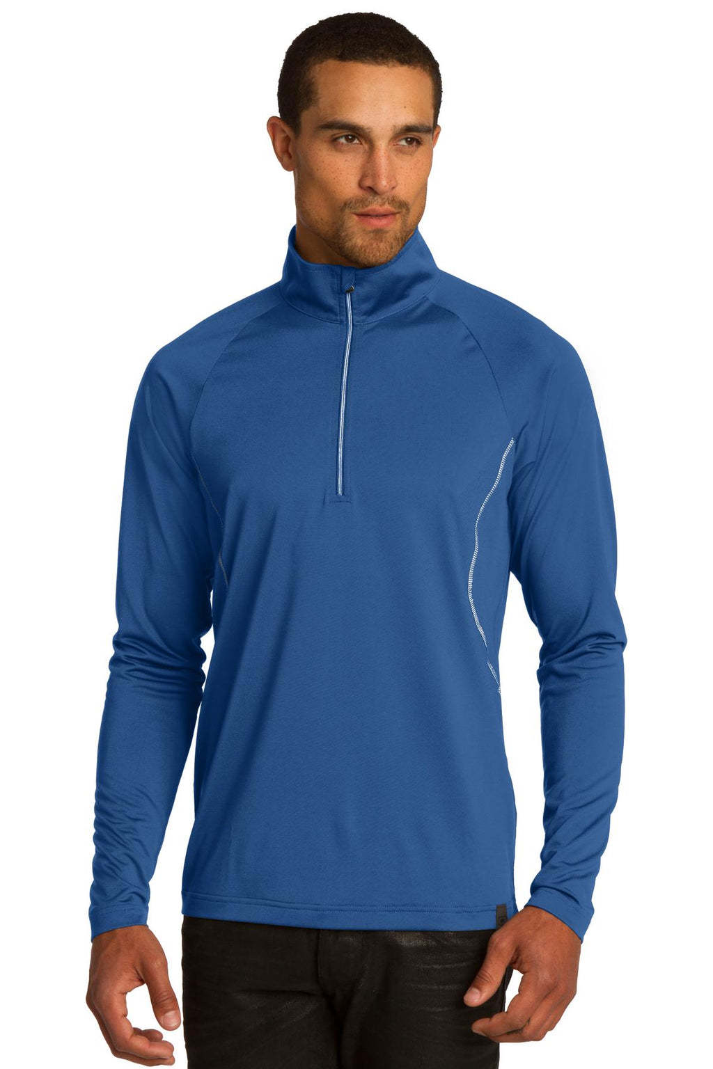 DISCONTINUED OGIO Leveler 1/4-Zip. OG121 - Blue Steel - front