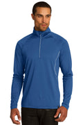 DISCONTINUED OGIO Leveler 1/4-Zip. OG121 - Blue Steel - front