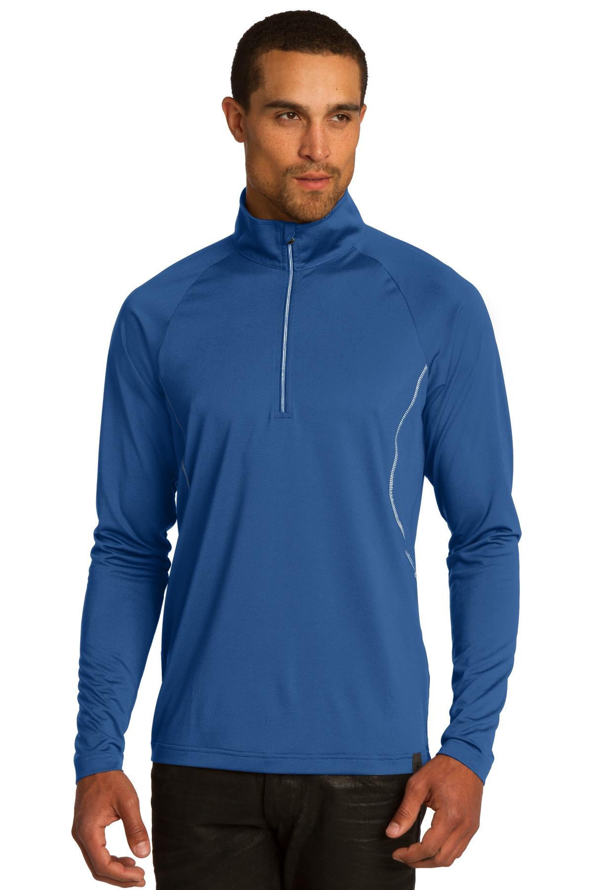 DISCONTINUED OGIO Leveler 1/4-Zip. OG121 - Blue Steel - front