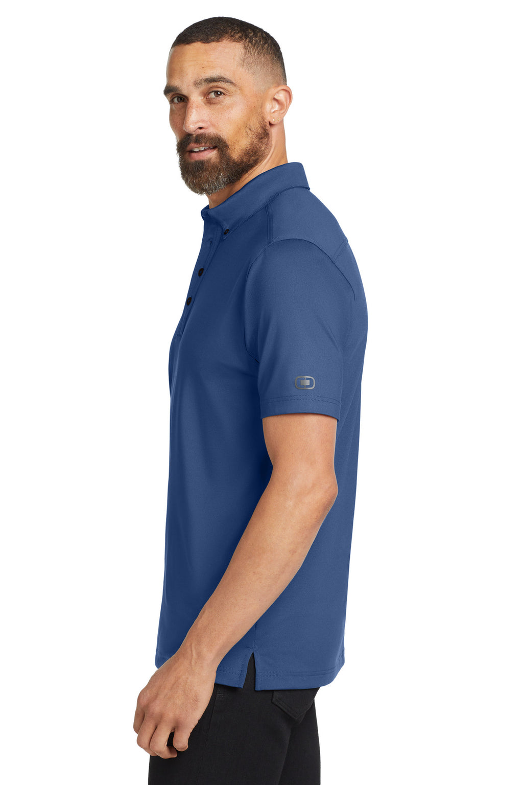 OGIO Gauge Polo. OG122 - Blue Indigo - side