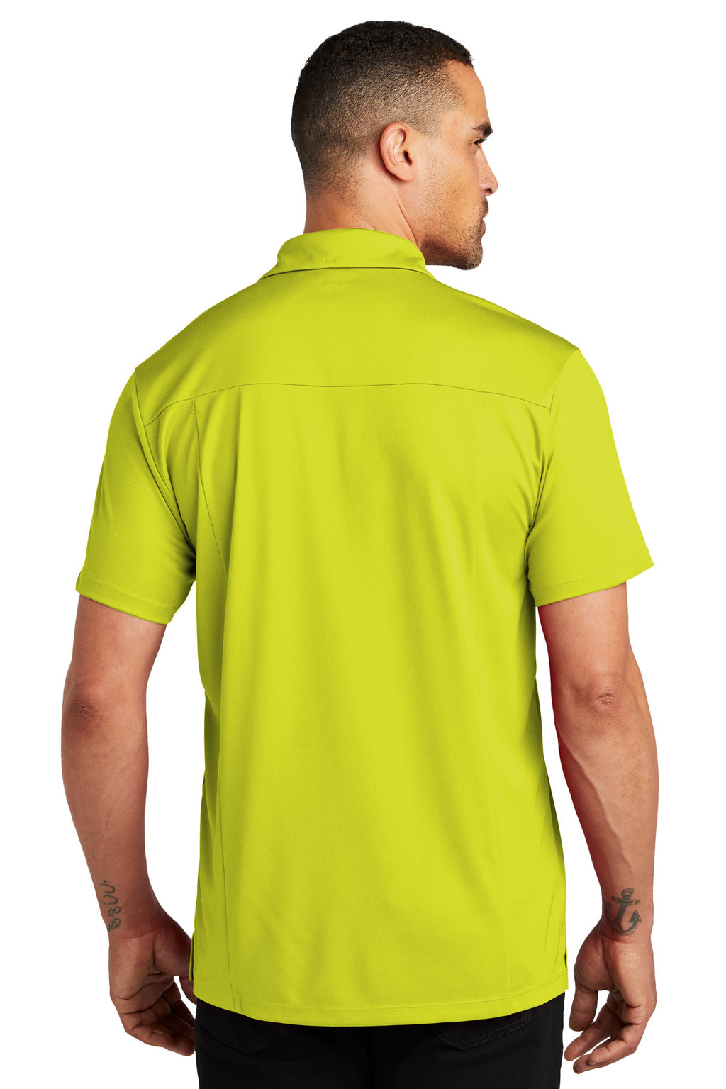 OGIO Framework Polo. OG125 - Nitro Yellow - back