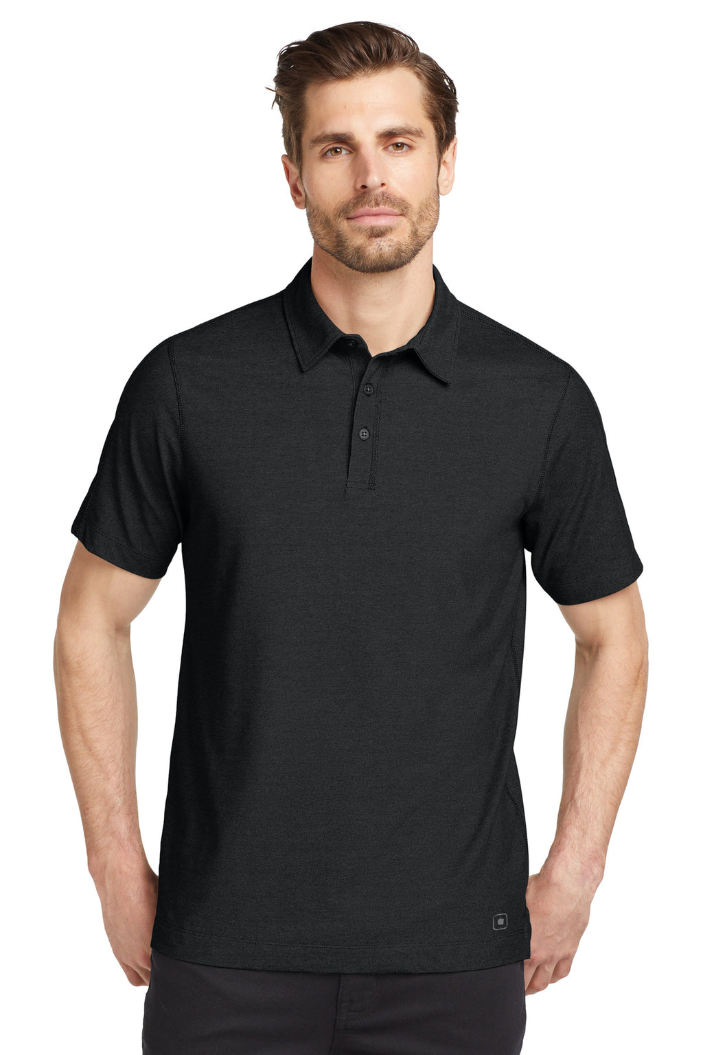 OGIO Onyx Polo. OG126 - Blacktop - front