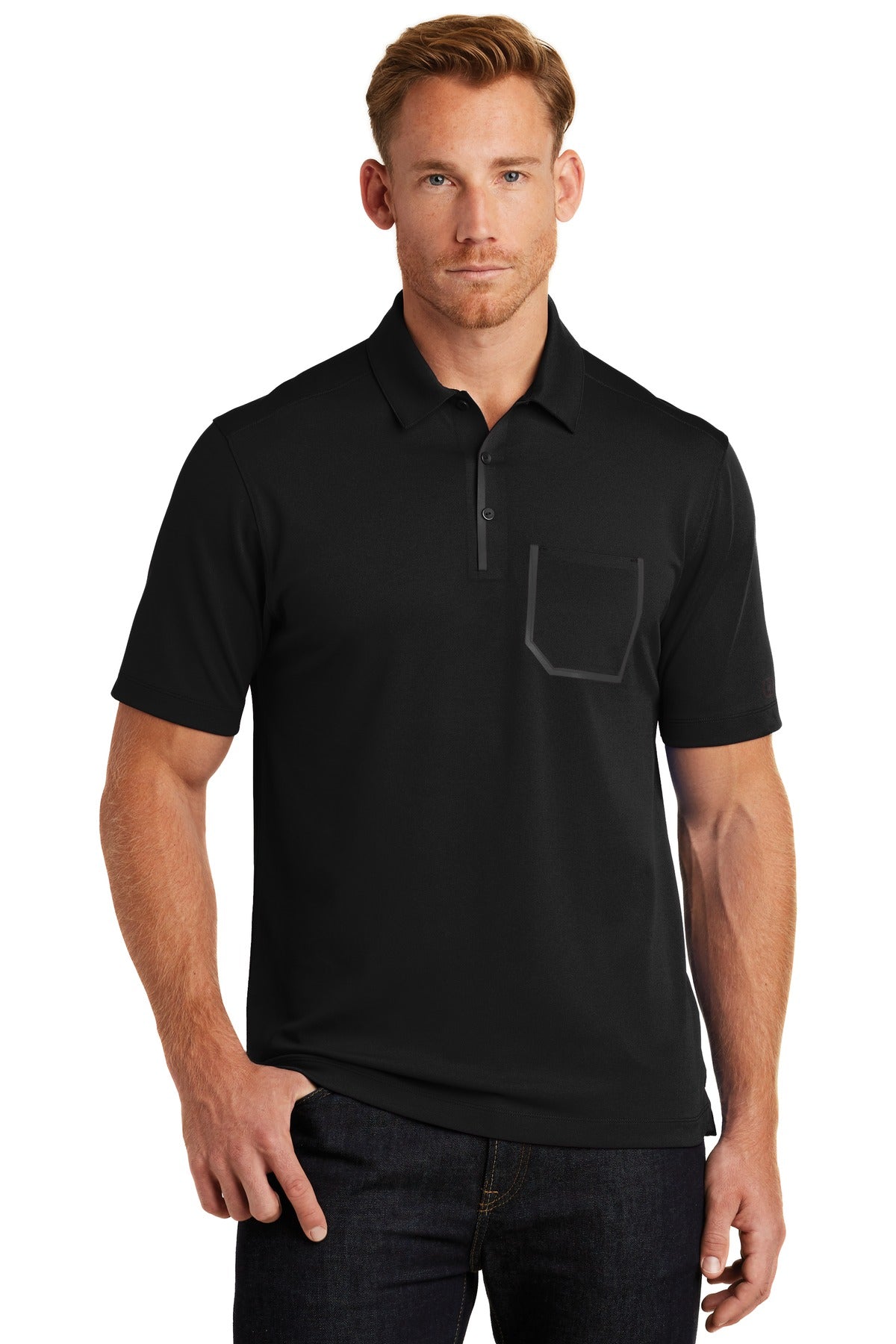 DISCONTINUED OGIO Fuse Polo. OG131 - Blacktop - front