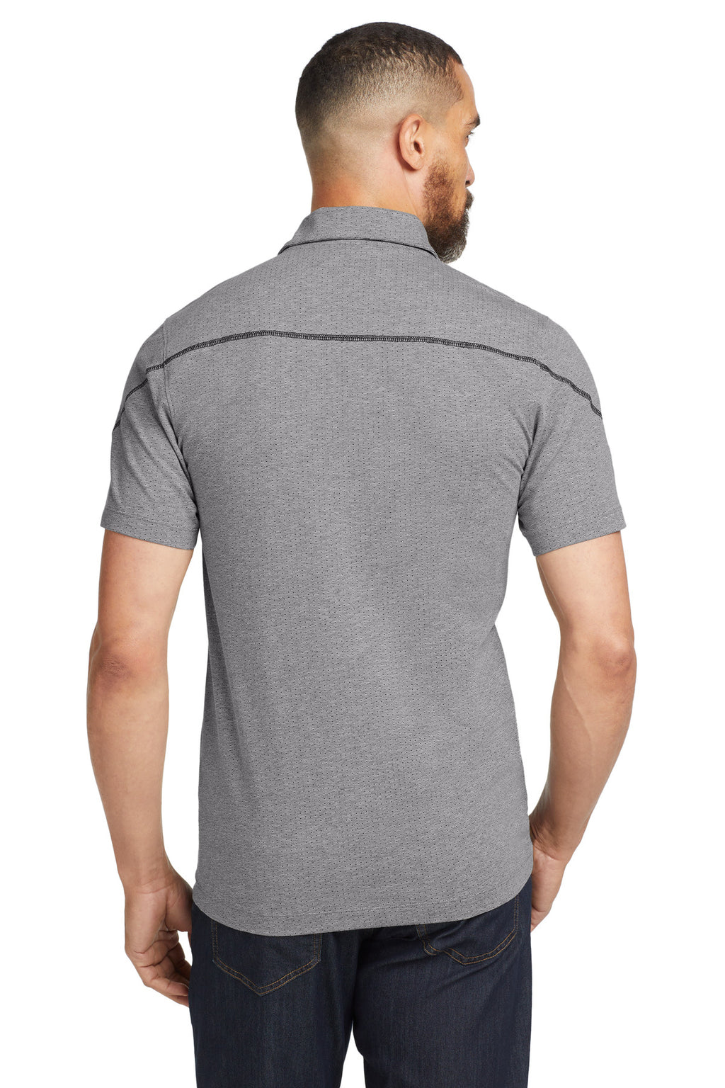 OGIO Tread Polo. OG135 - Grey Heather - back