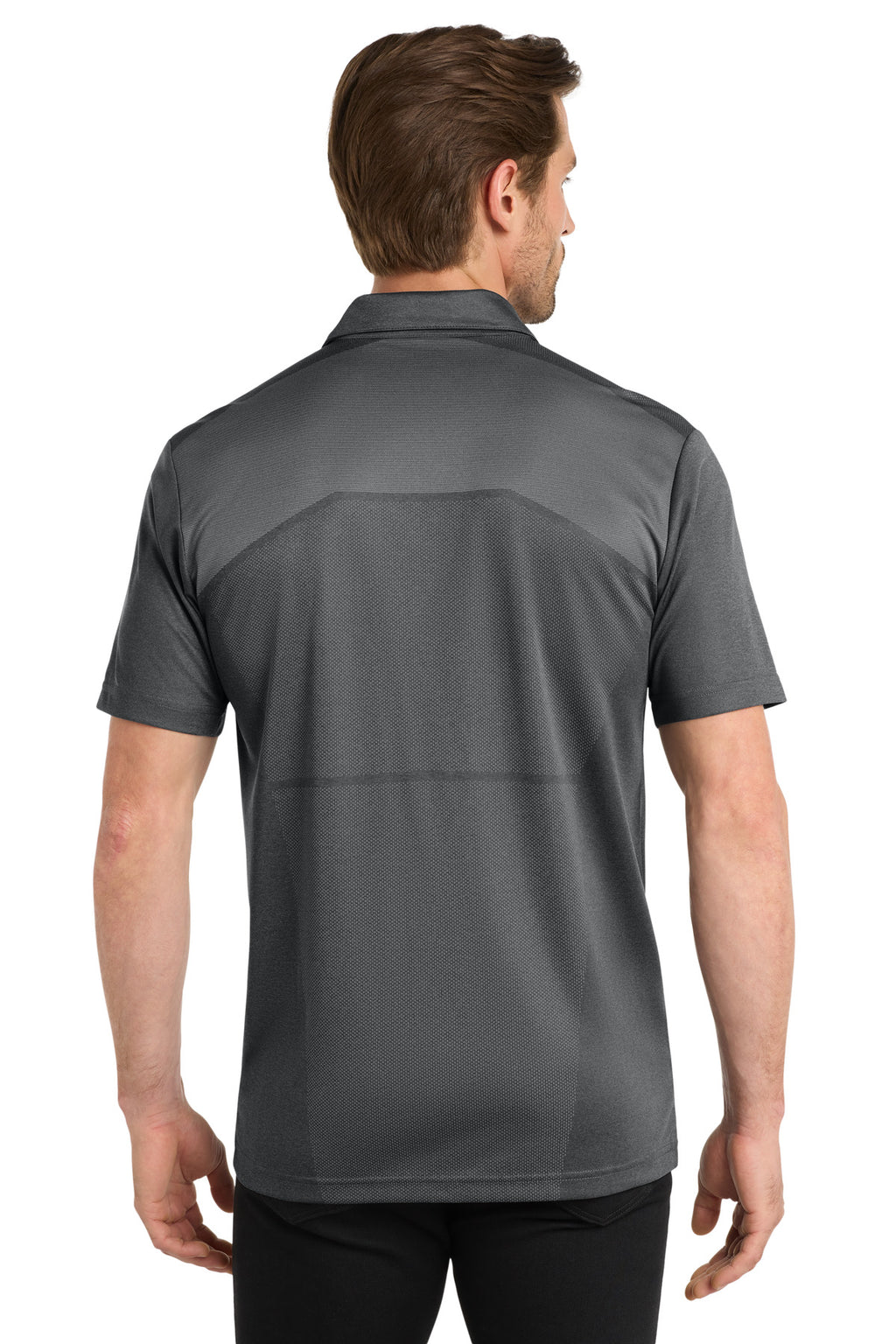 DISCONTINUED OGIO Surge Polo. OG137 - Diesel Grey Heather - back