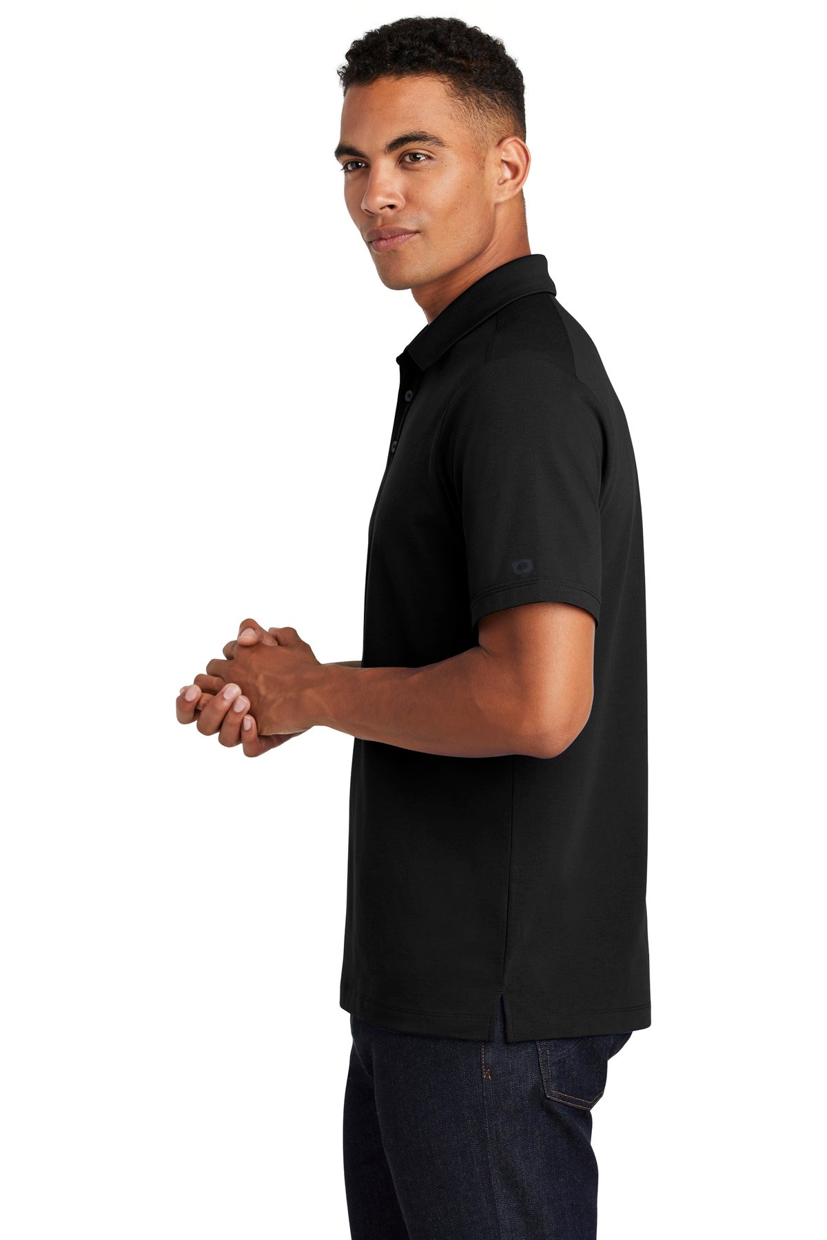 OGIO Limit Polo. OG138 - Blacktop - side