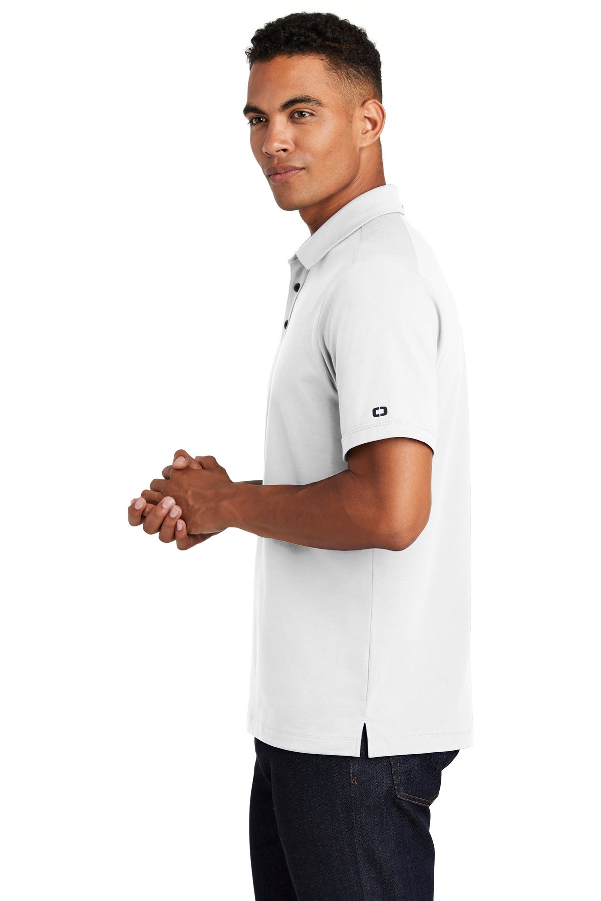 OGIO Limit Polo. OG138 - Bright White - side
