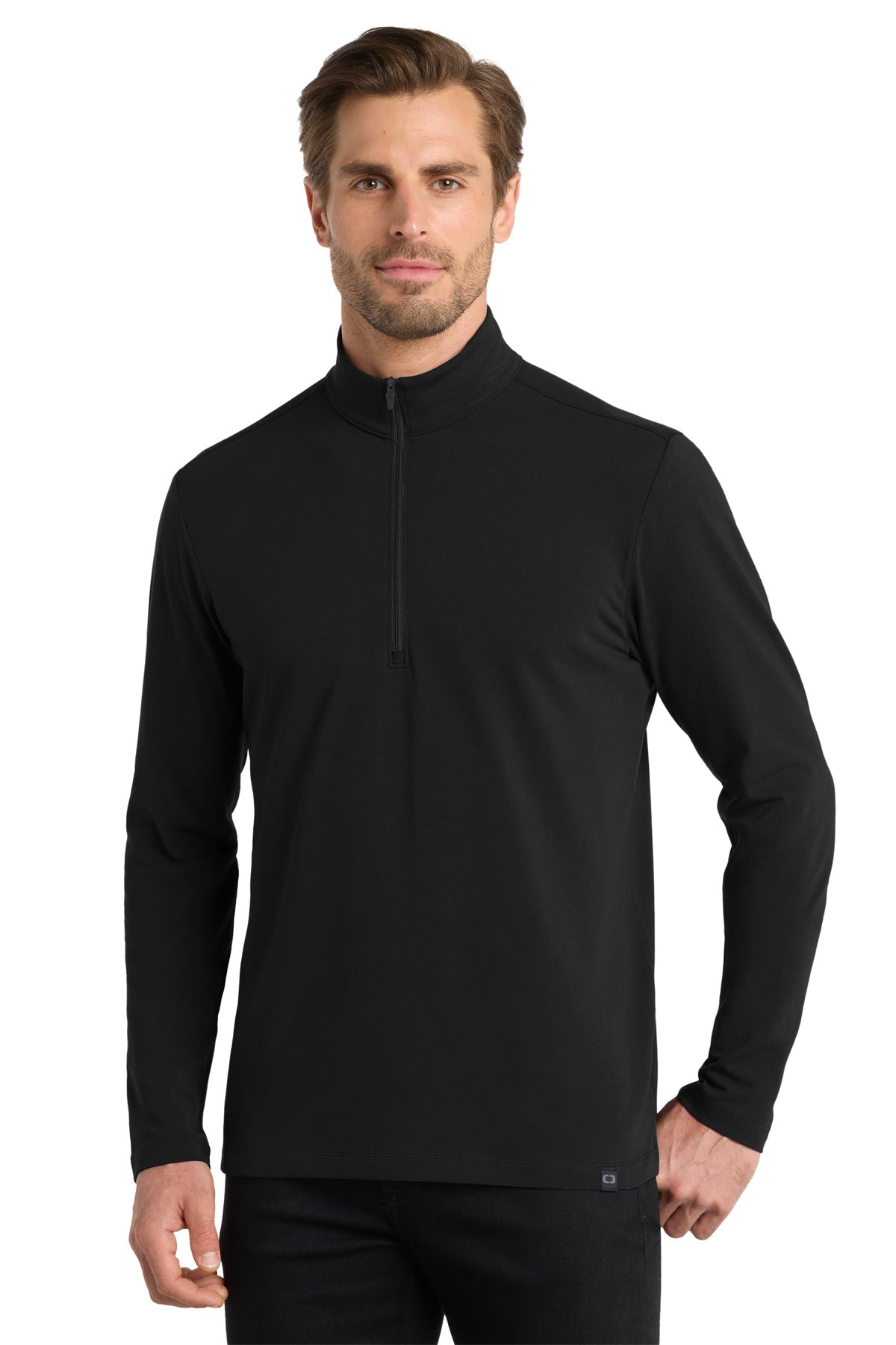OGIO Limit 1/4-Zip. OG139 - Blacktop - front