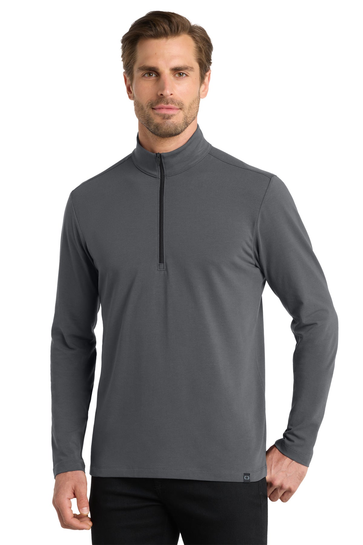 OGIO Limit 1/4-Zip. OG139 - Diesel Grey - front