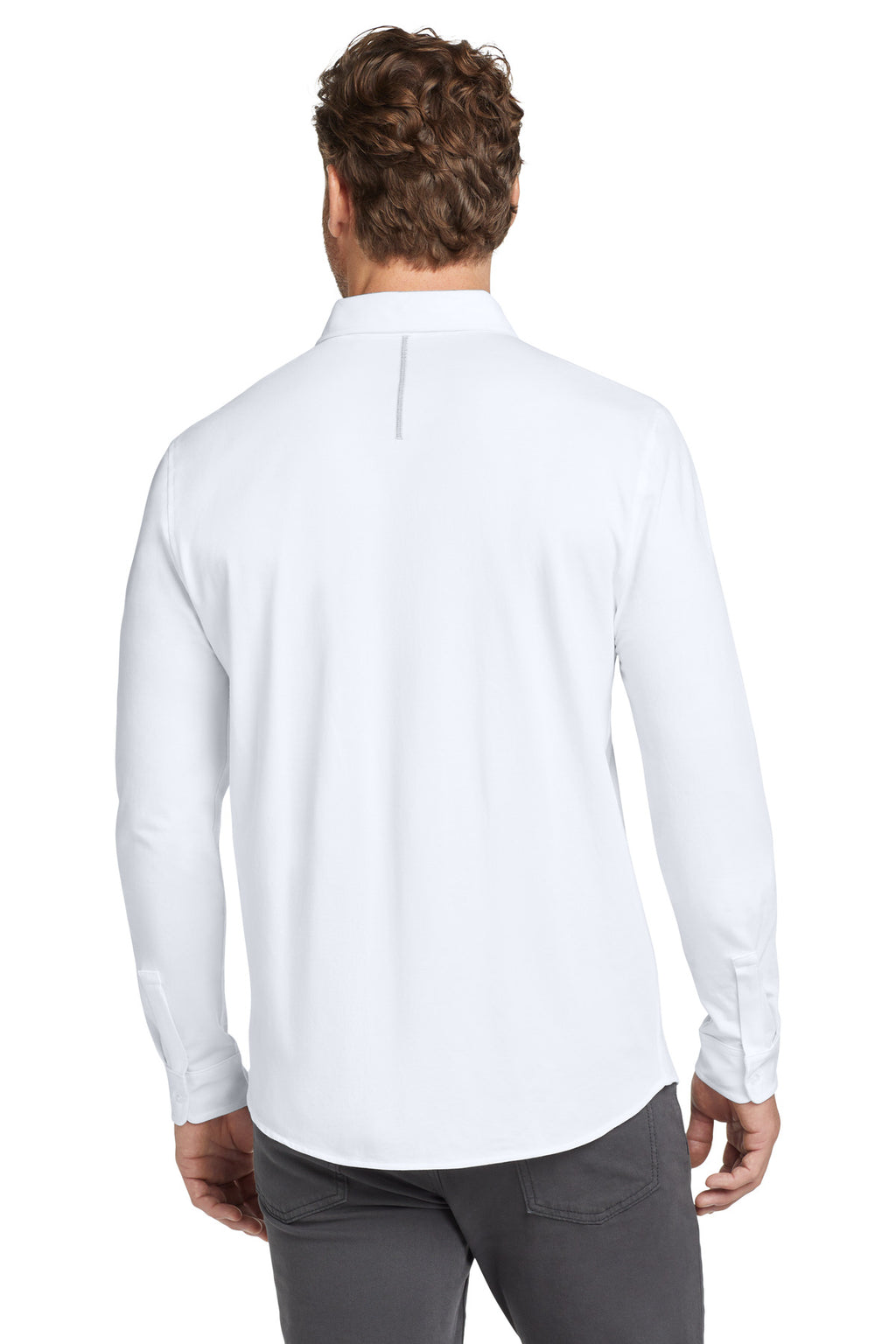 OGIO Code Stretch Long Sleeve Button-Up. OG145 - Bright White - back