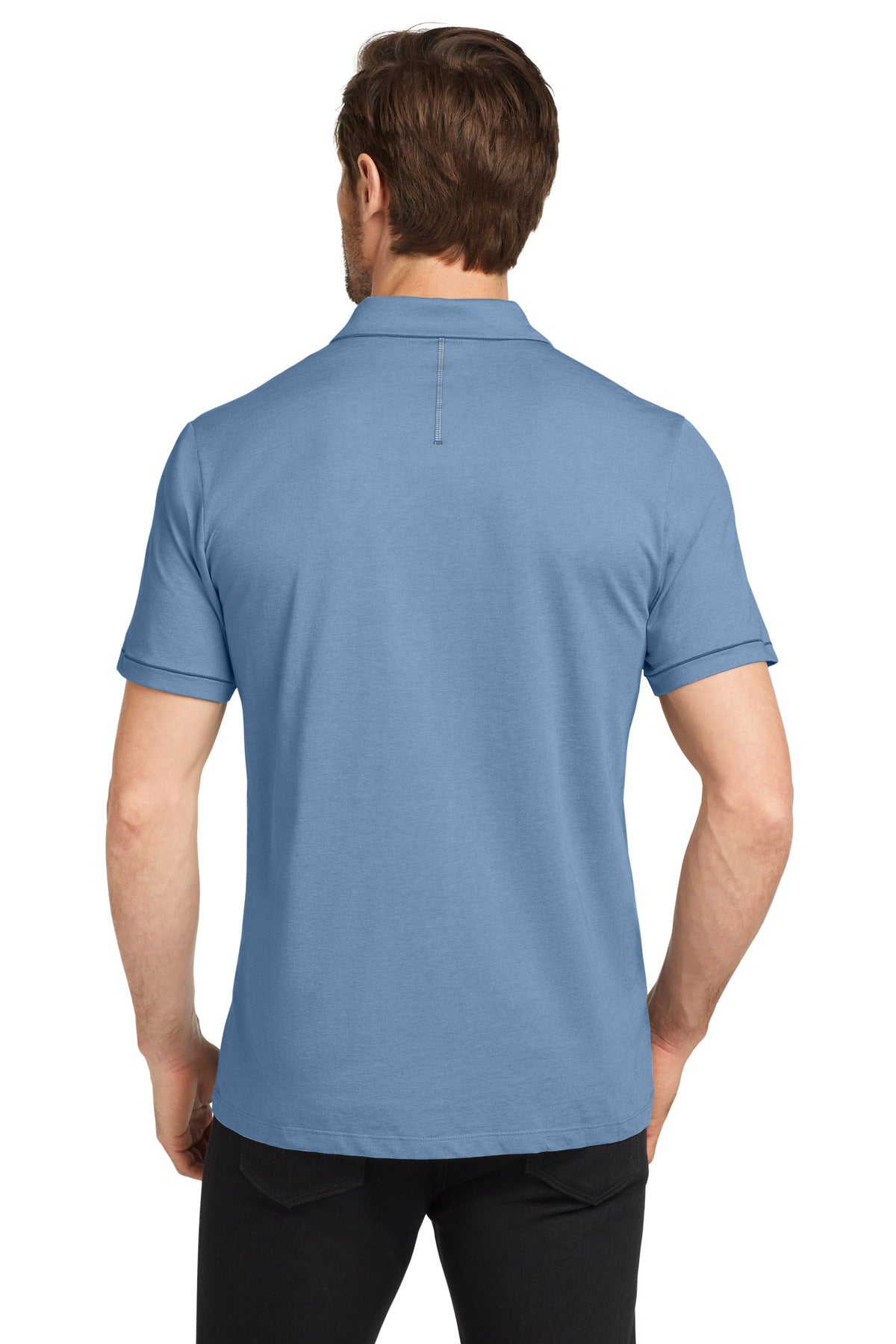 OGIO Code Stretch Polo. OG146 - Force Blue Heather - back