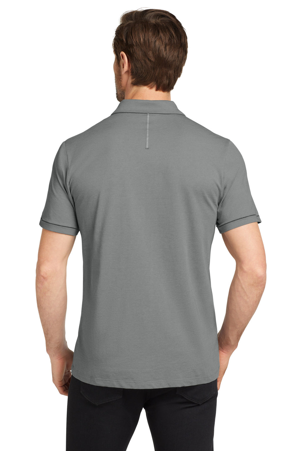 OGIO Code Stretch Polo. OG146 - Tarmac Grey Heather - back