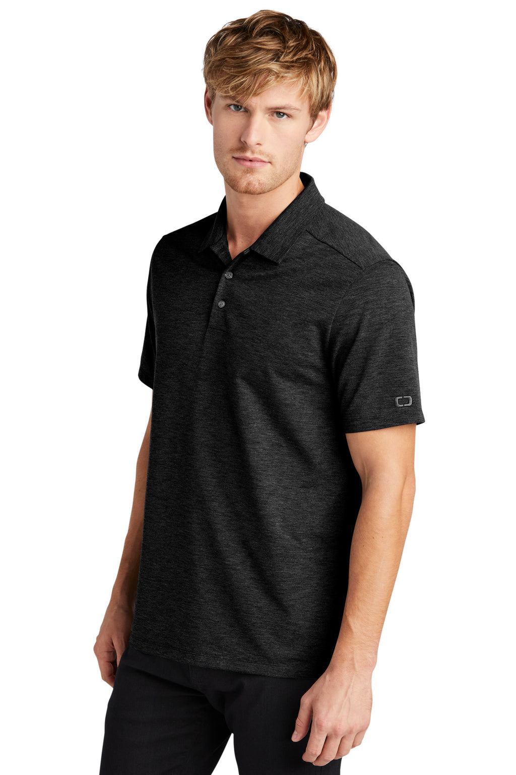 OGIO Evolution Polo OG147 - Blacktop - three_q