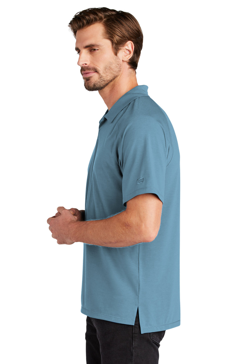 OGIO Motion Polo OG152 - Blue Mist - side