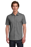 OGIO Extend Short Sleeve Button-Up OG160 - Blacktop Heather - front