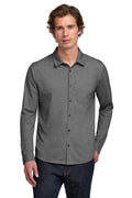 OGIO Extend Long Sleeve Button-Up OG161 - Blacktop Heather - front