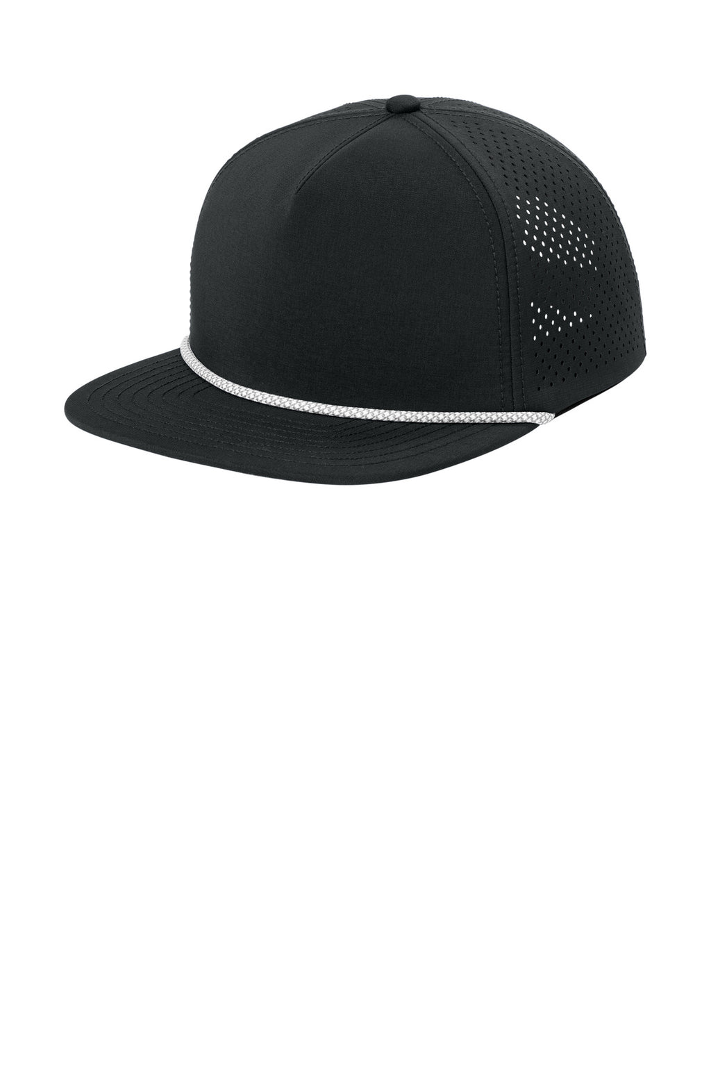 OGIO 5-Panel Rope Performance Cap OG607 - Blacktop - front