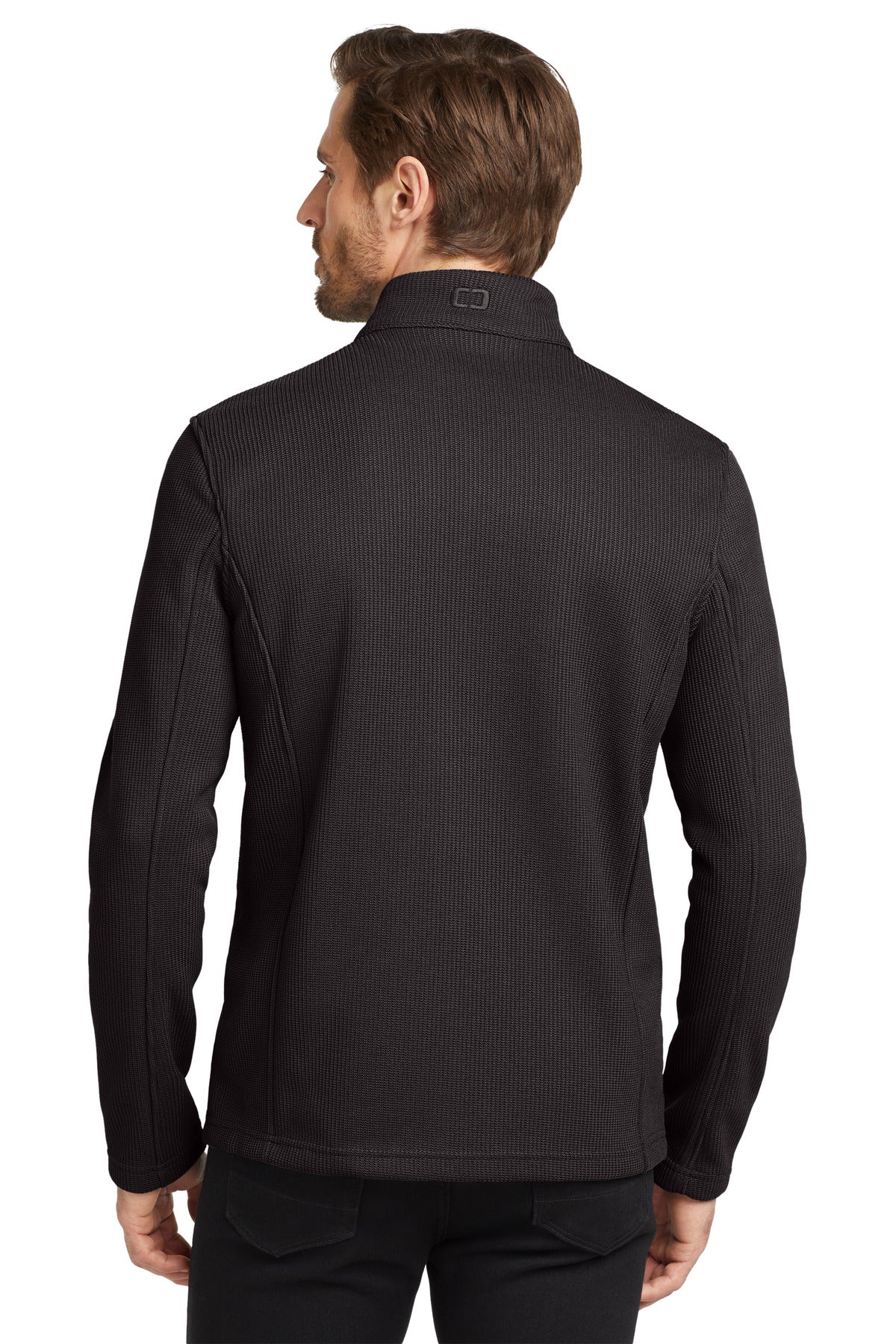 OGIO Grit Fleece Jacket. OG727 - Blacktop - back