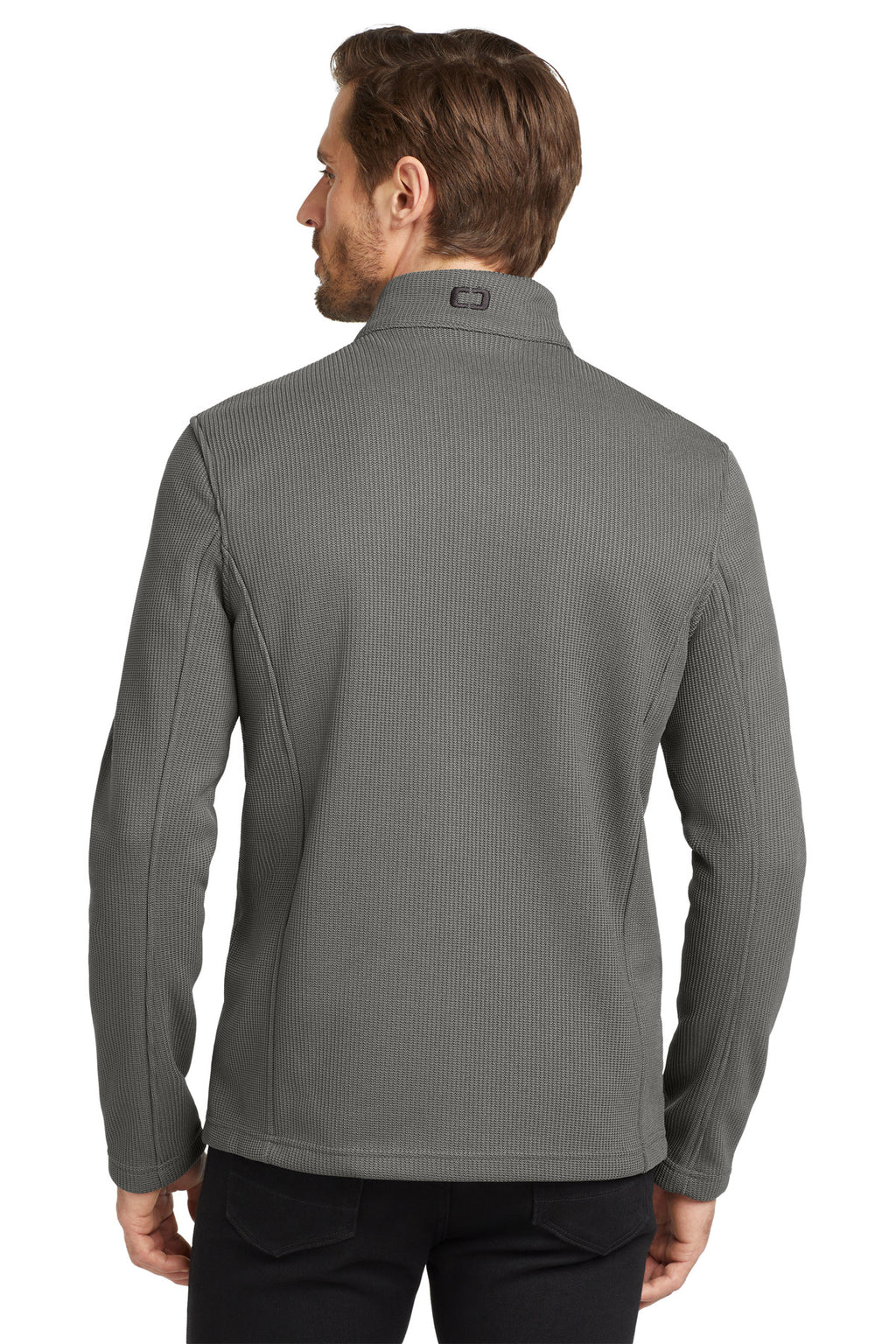 OGIO Grit Fleece Jacket. OG727 - Gear Grey - back