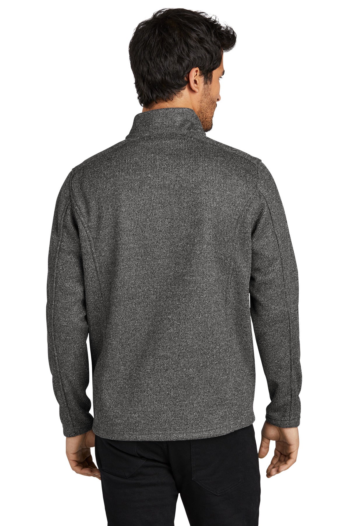 OGIO Grit Fleece 1/2-Zip OG729 - Diesel Grey Heather - back