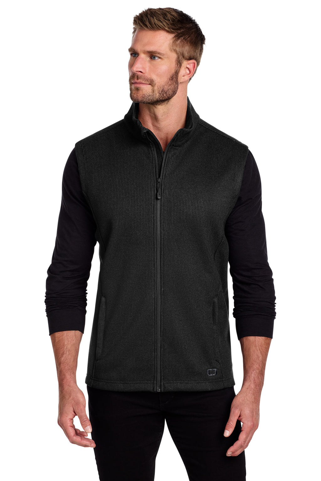 OGIO Grit Fleece Vest OG730 - Blacktop - front
