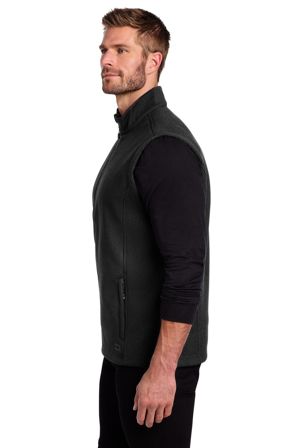 OGIO Grit Fleece Vest OG730 - Blacktop - side