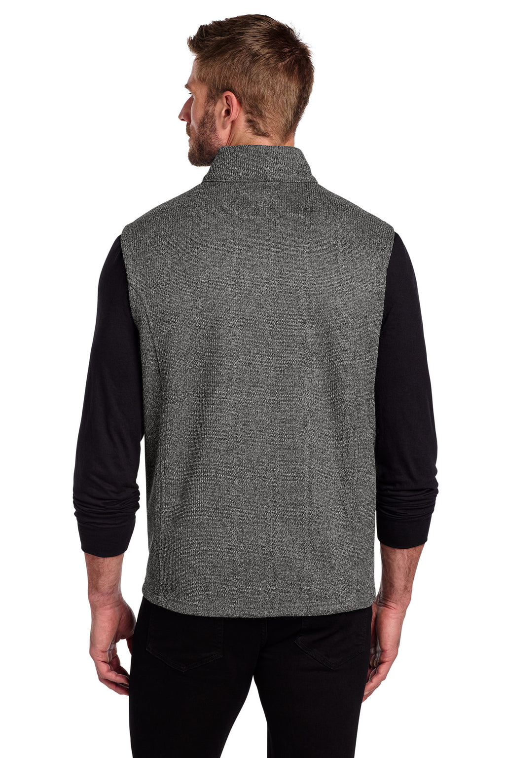 OGIO Grit Fleece Vest OG730 - Diesel Grey Heather - back