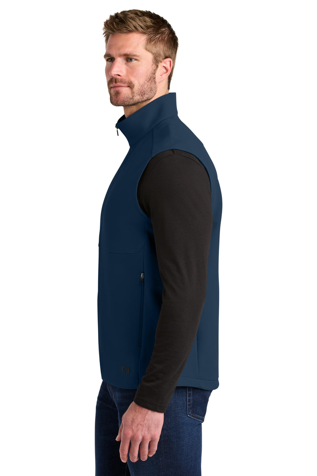 OGIO Kinetic Soft Shell Vest OG741 - River Blue Navy - side