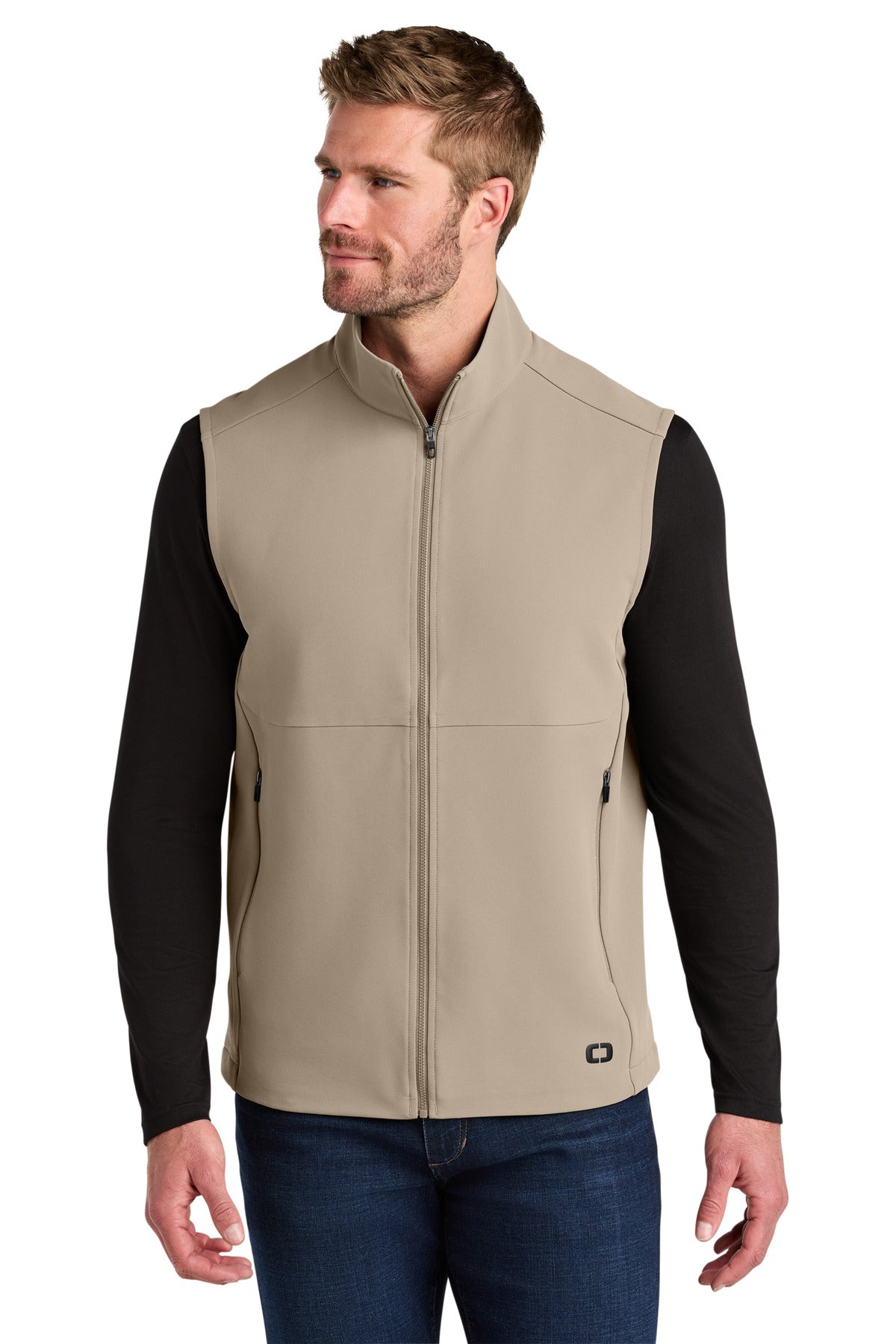 OGIO Kinetic Soft Shell Vest OG741 - Sahara - front