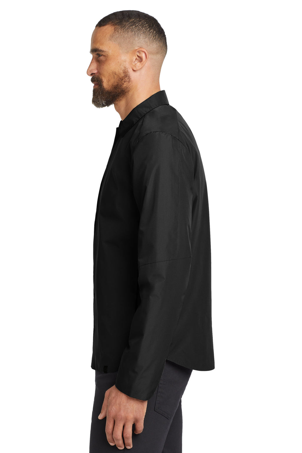 OGIO Reverse Shirt Jacket. OG754 - Blacktop - side