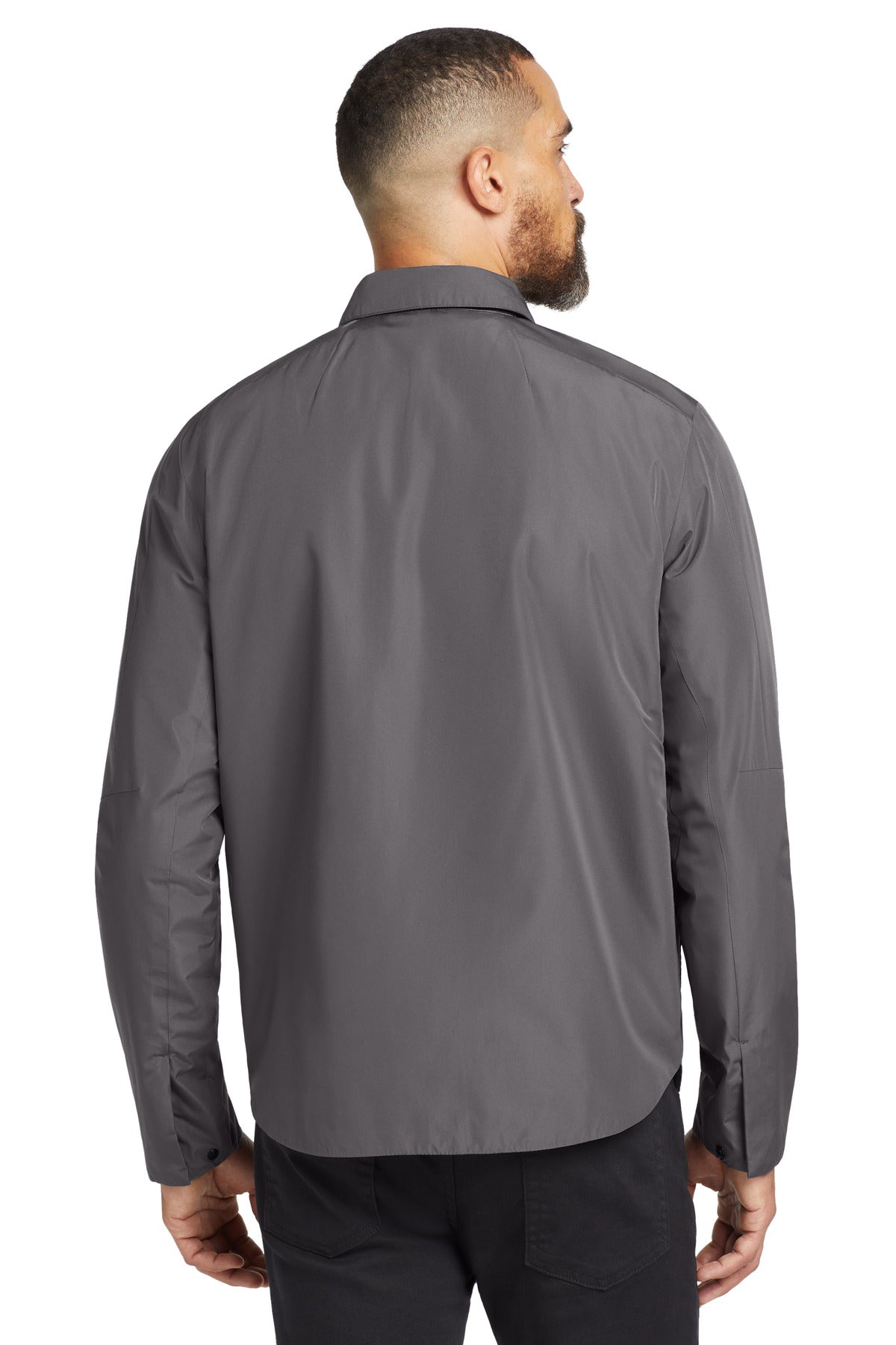 OGIO Reverse Shirt Jacket. OG754 - Gear Grey - back