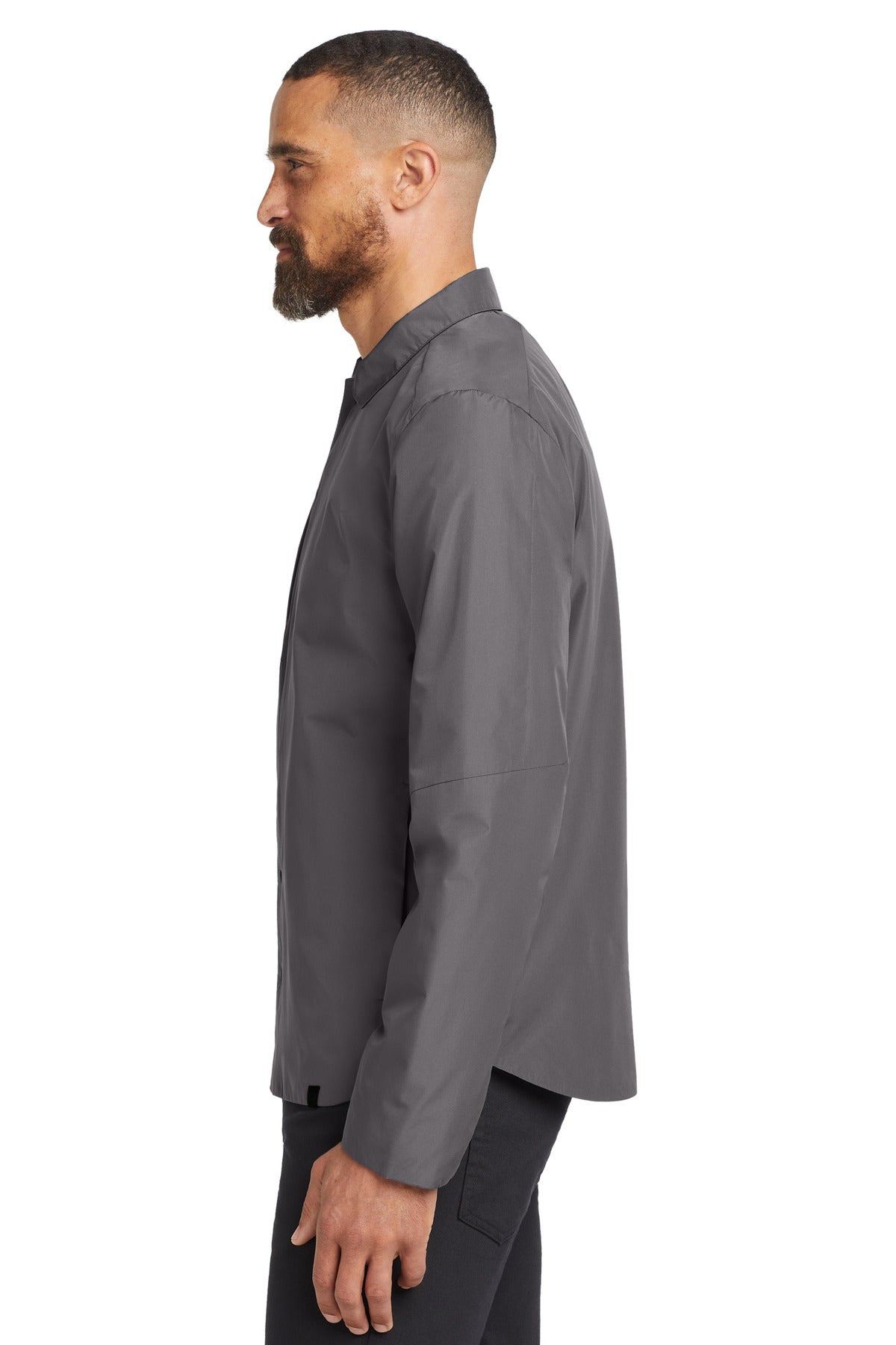 OGIO Reverse Shirt Jacket. OG754 - Gear Grey - side