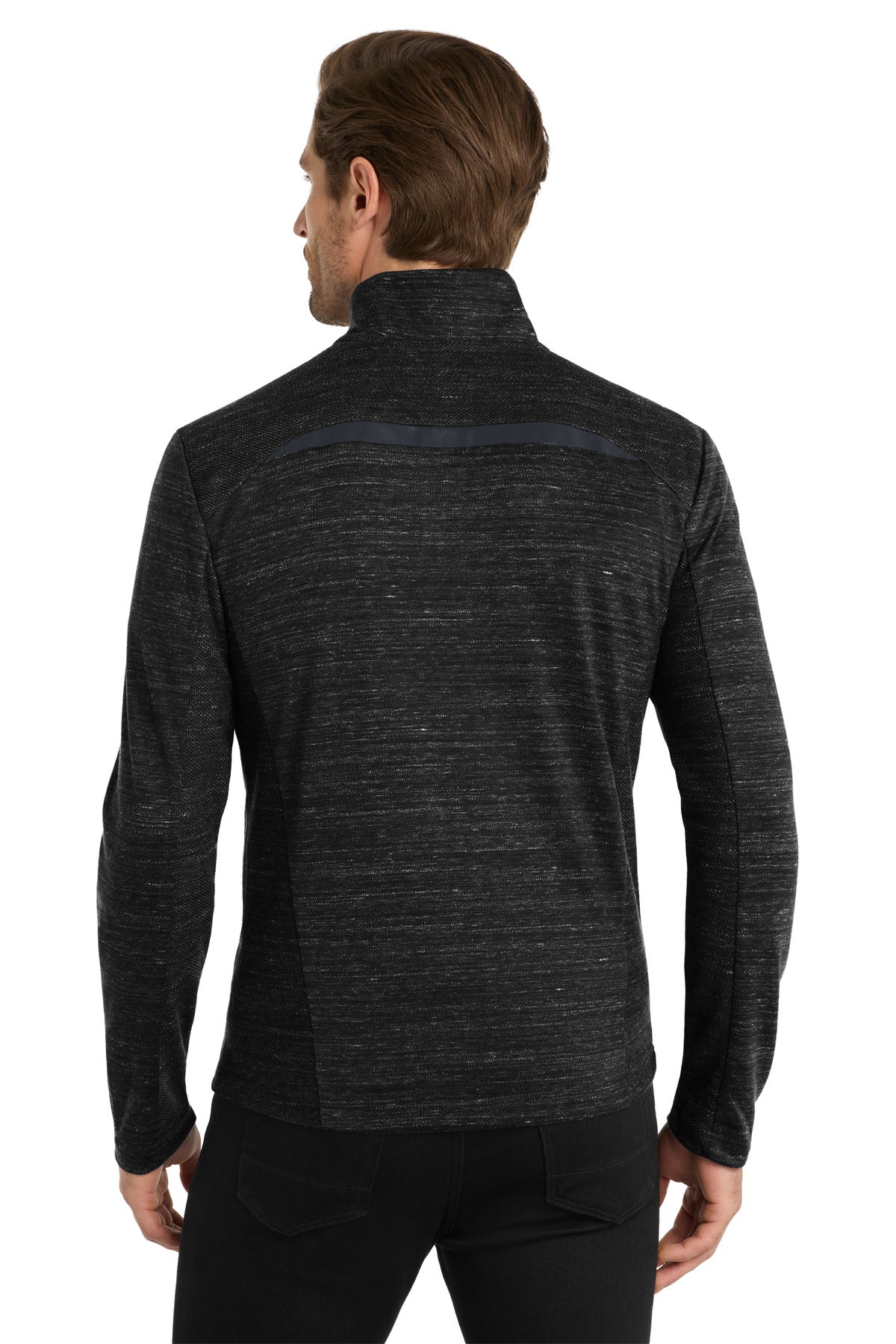 OGIO Flux 1/4-Zip OG823 - Blacktop Heather - back