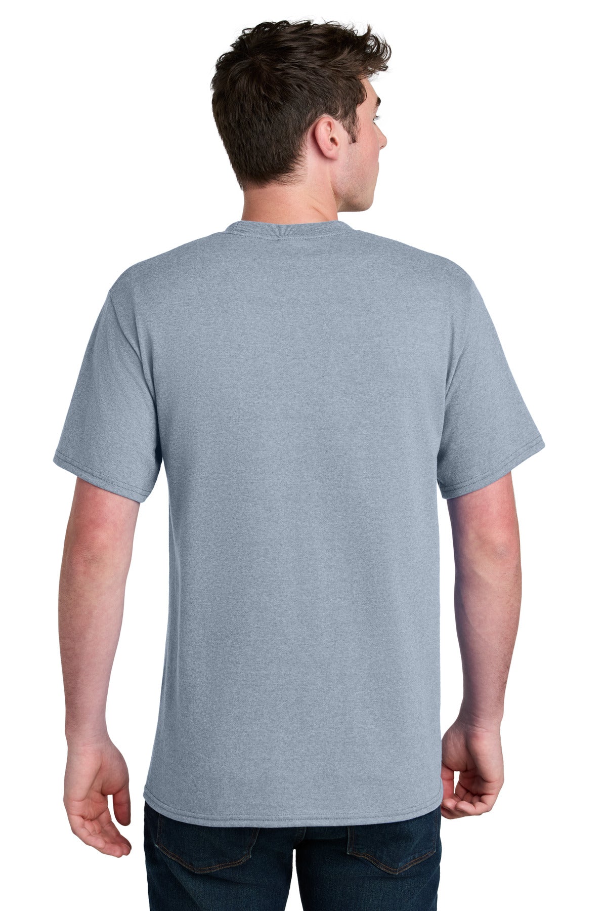 Port & Co Core Blend Recycled Tee PC01 - Athletic Heather - back