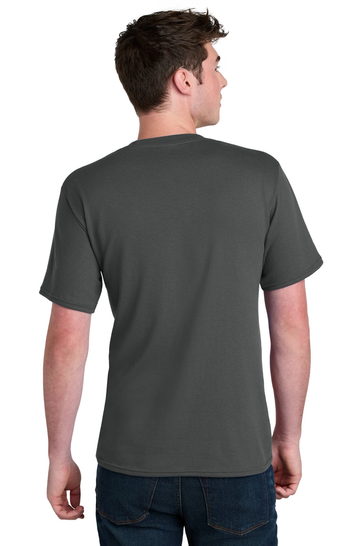 Port & Co Core Blend Recycled Tee PC01 - Charcoal - back