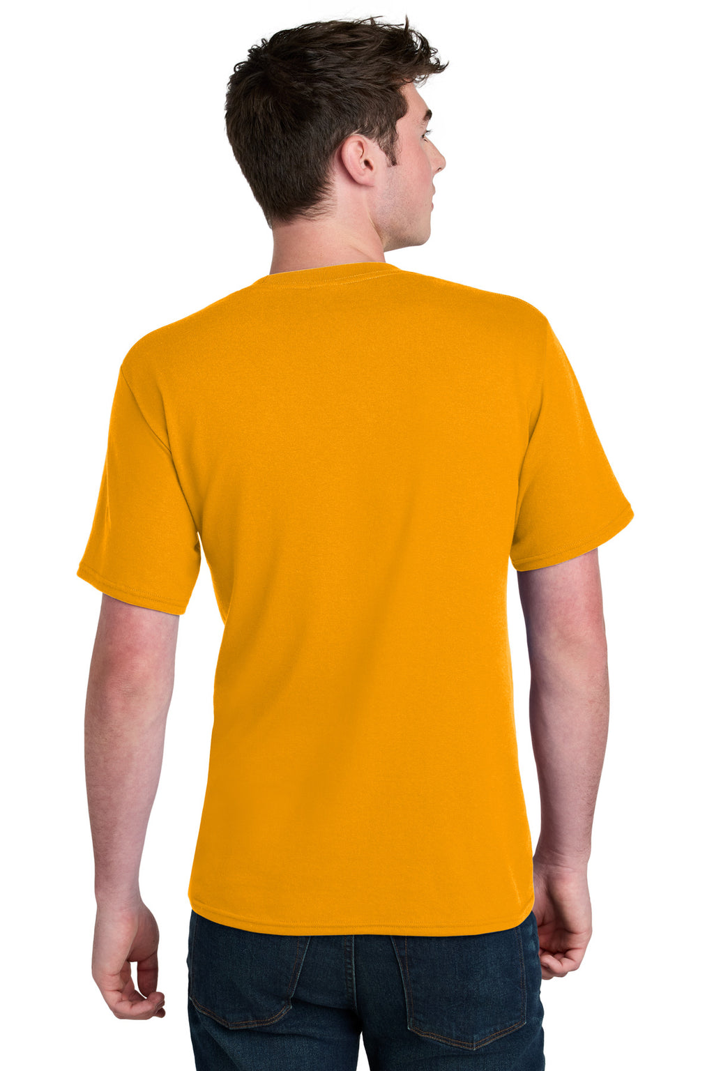 Port & Co Core Blend Recycled Tee PC01 - Gold - back