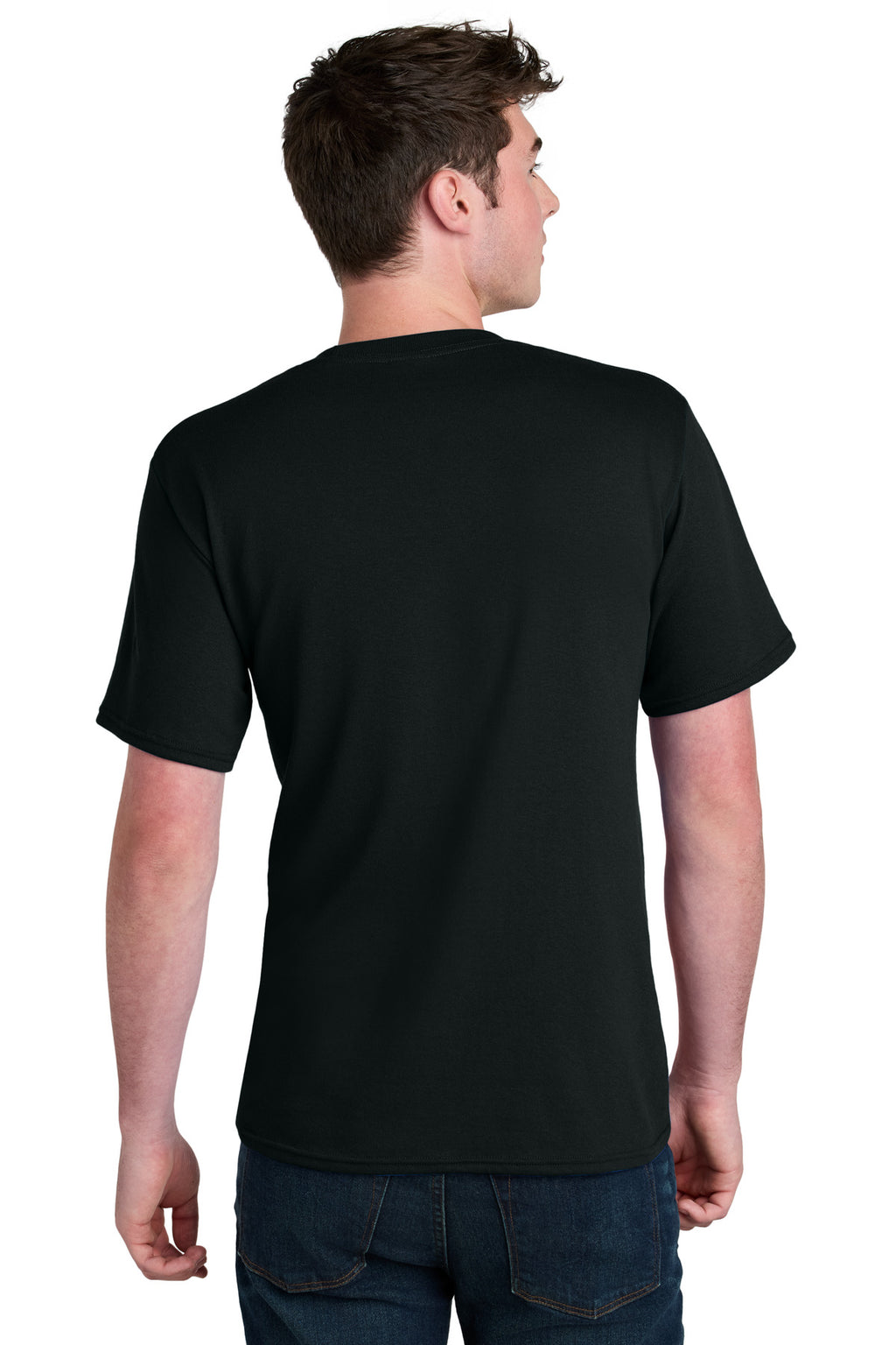 Port & Co Core Blend Recycled Tee PC01 - Jet Black - back