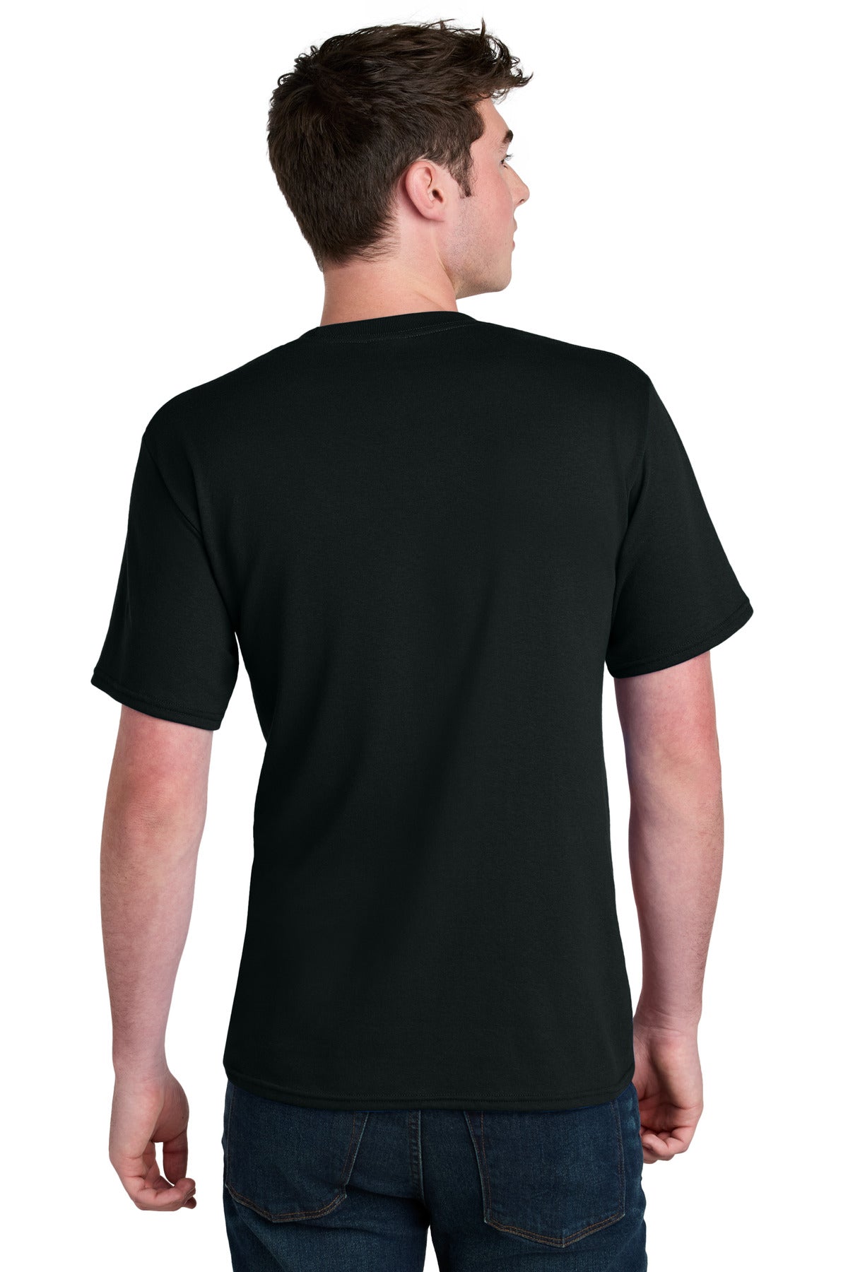 Port & Co Core Blend Recycled Tee PC01 - Jet Black - back