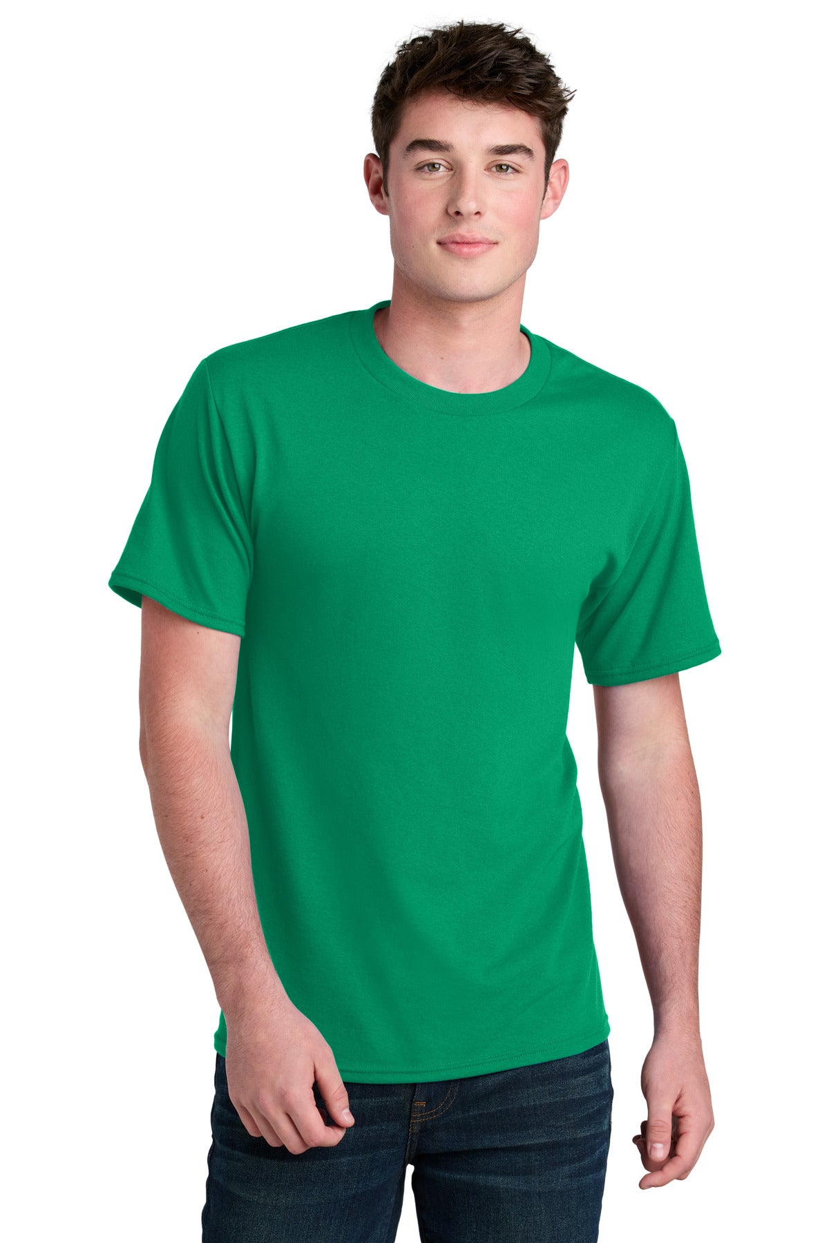 Port & Co Core Blend Recycled Tee PC01 - Kelly - front