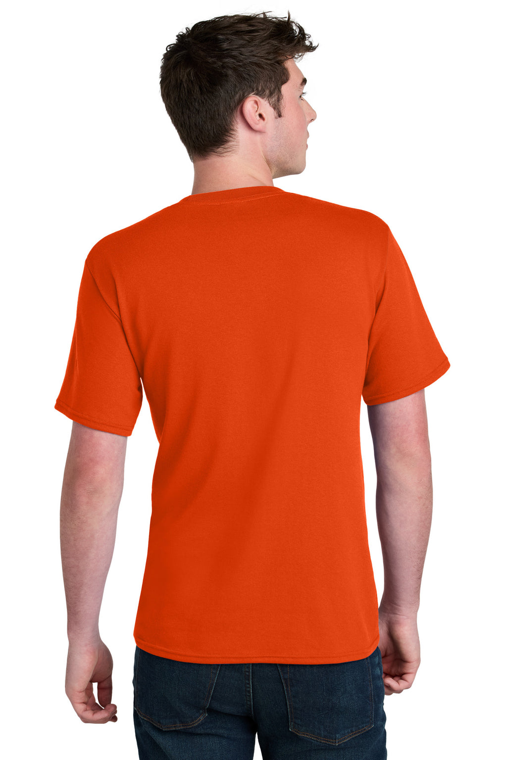 Port & Co Core Blend Recycled Tee PC01 - Orange - back