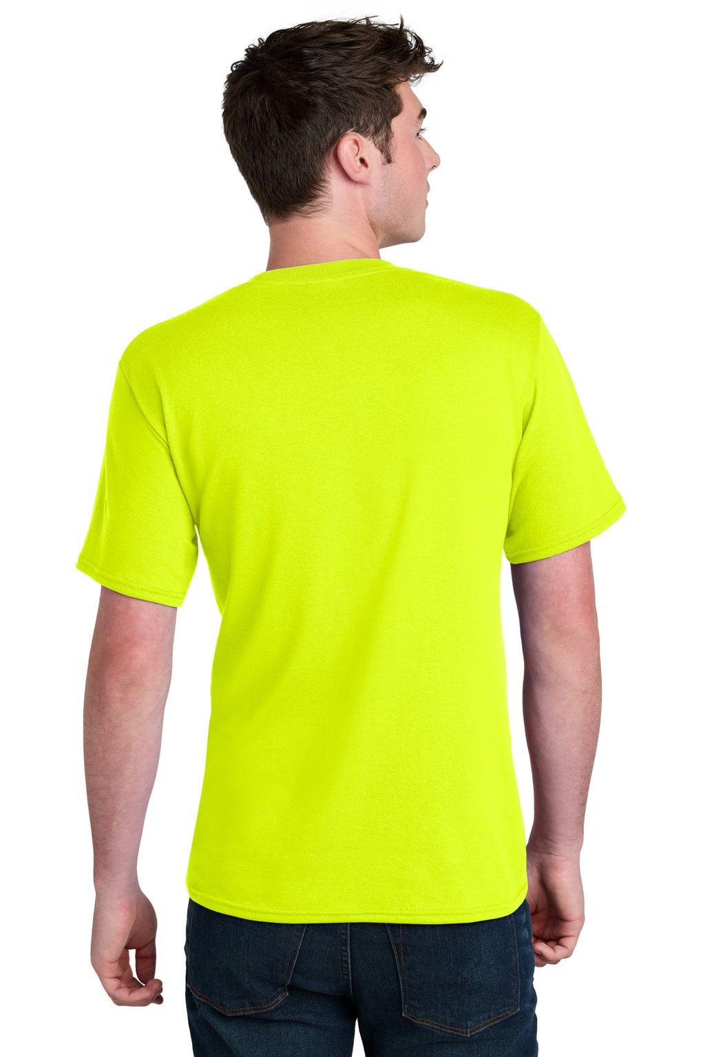 Port & Co Core Blend Recycled Tee PC01 - S. Green - back