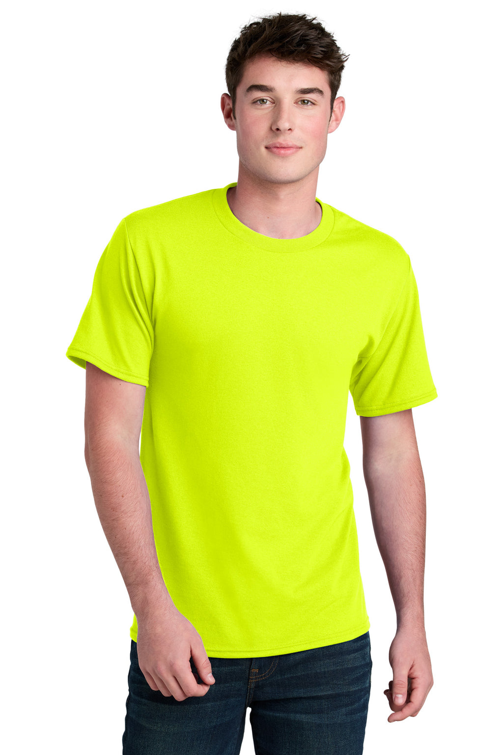 Port & Co Core Blend Recycled Tee PC01 - S. Green - front