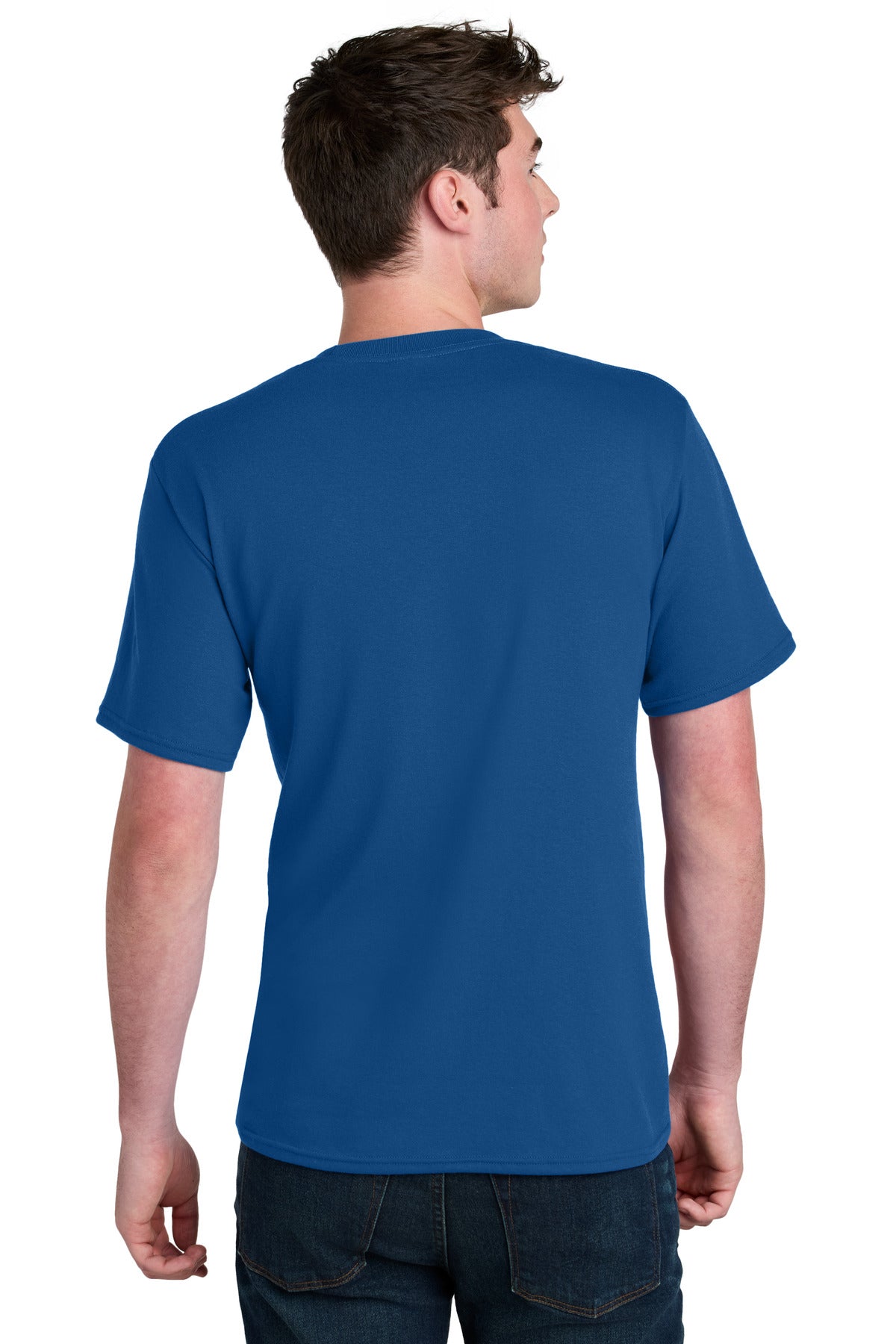 Port & Co Core Blend Recycled Tee PC01 - True Royal - back