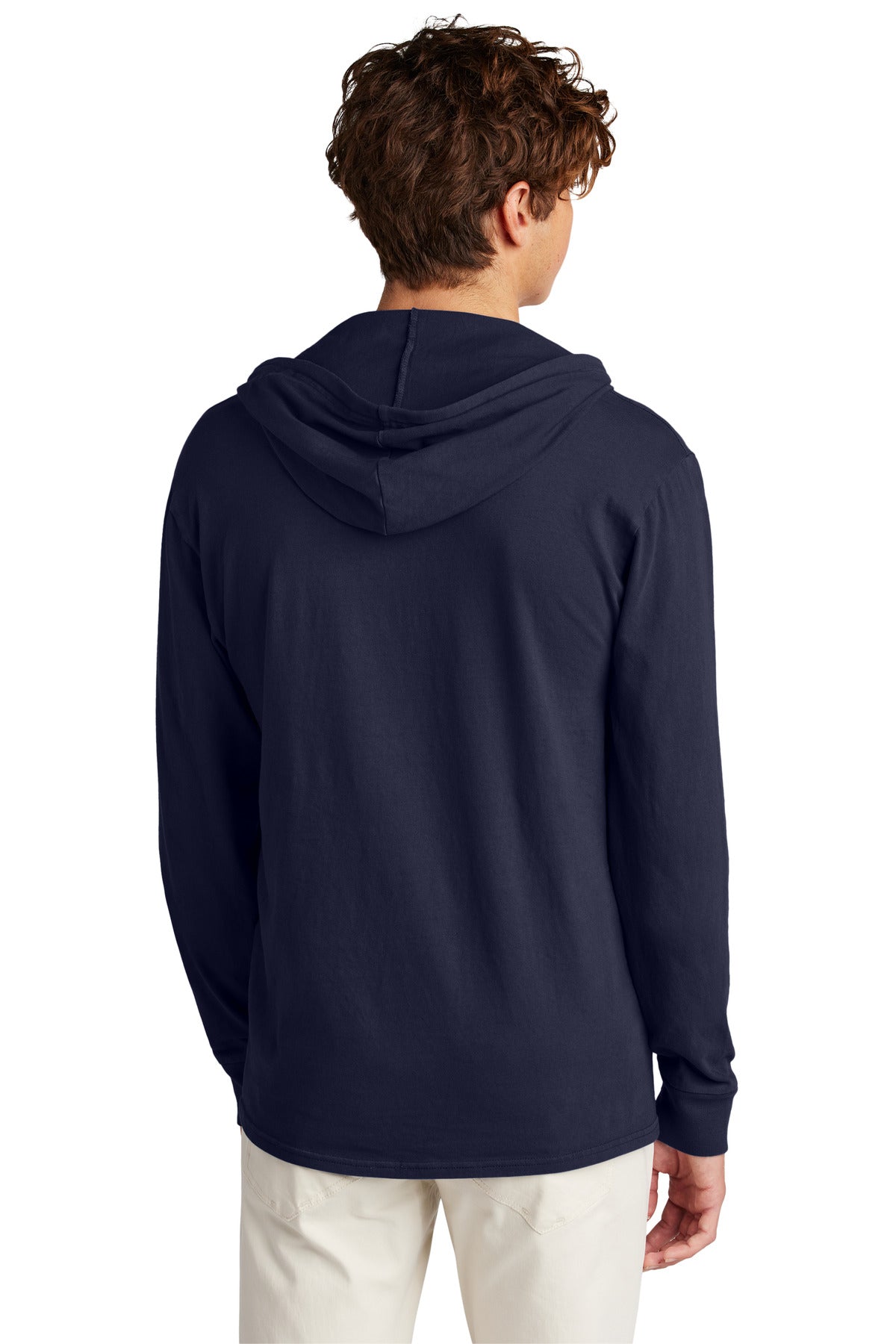 Port & Co Beach Wash Garment-Dyed Pullover Hooded Tee PC099H - True Navy - back