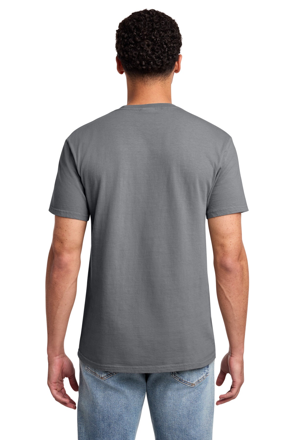 Port & Co Beach Wash Garment-Dyed Pocket Tee. PC099P - Coal - back