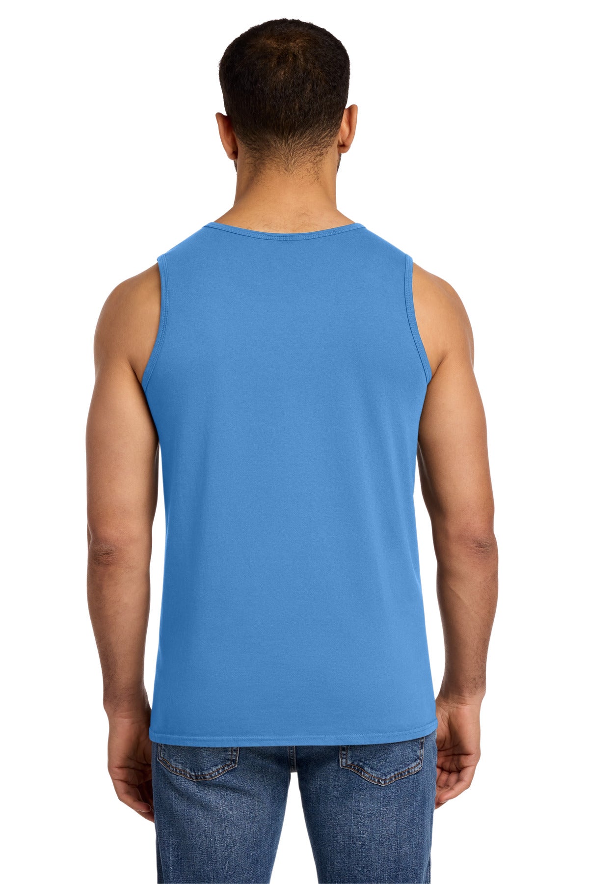Port & Co Beach Wash Garment-Dyed Tank. PC099TT - Blue Moon - back