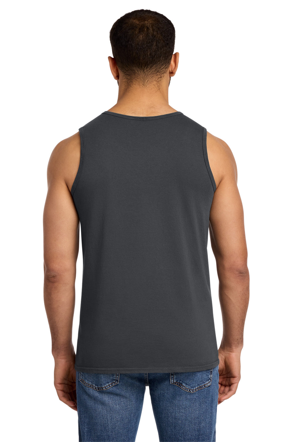 Port & Co Beach Wash Garment-Dyed Tank. PC099TT - Coal - back