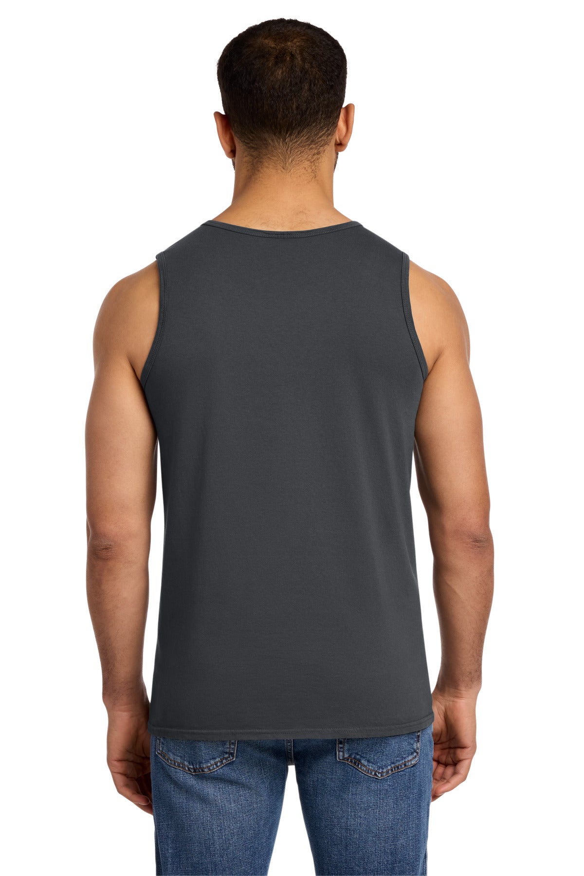 Port & Co Beach Wash Garment-Dyed Tank. PC099TT - Coal - back