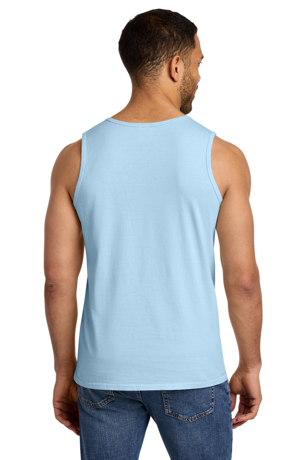Port & Co Beach Wash Garment-Dyed Tank. PC099TT - Glacier - back